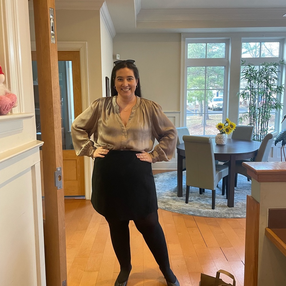 Banana Republic silver blouse